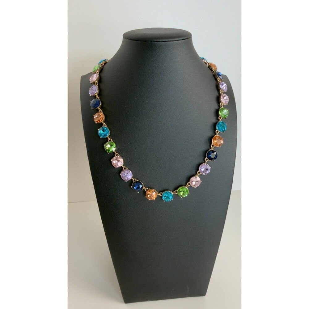 Banana Republic Rainbow Glass Stone Necklace